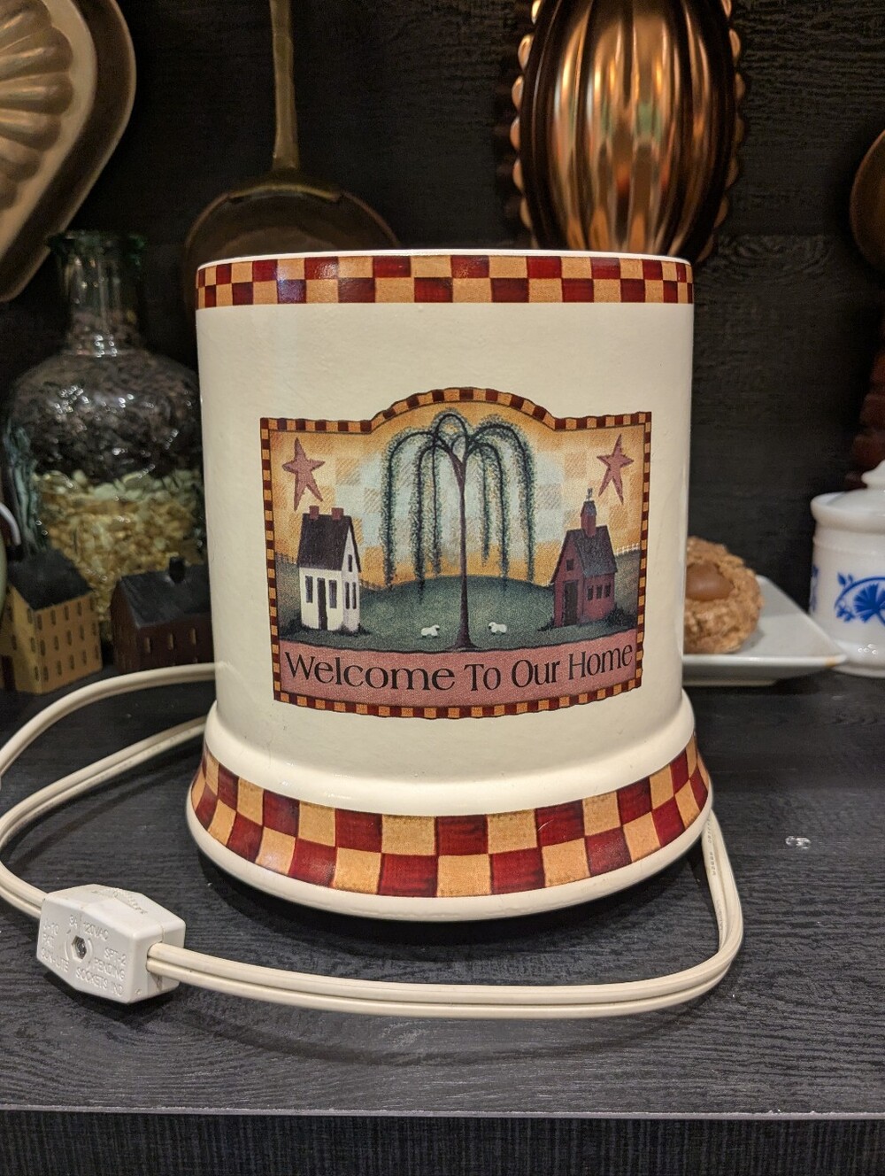 Crazy Mountain Welcome To Our Home Ceramic Electric Candle Warmer